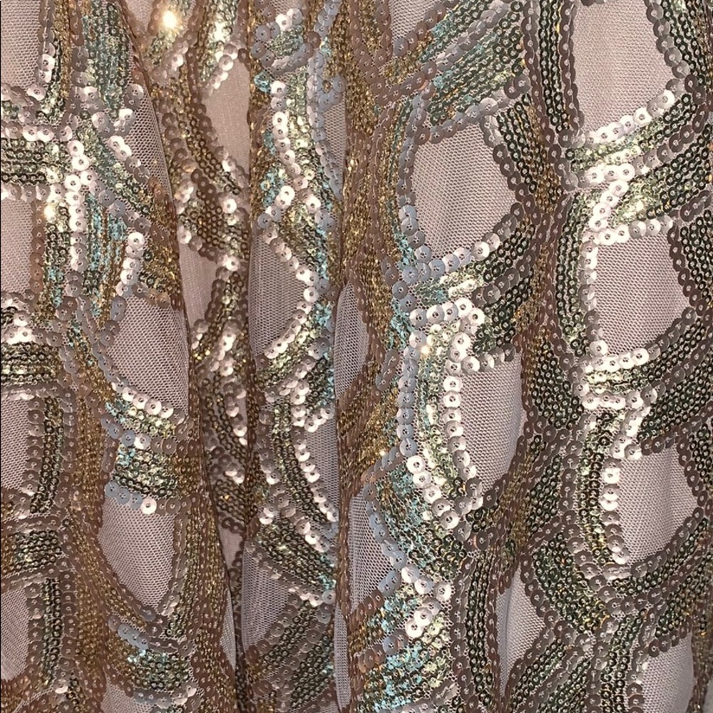 Lulus Rose gold Sequin dress. - Picture 2 of 7